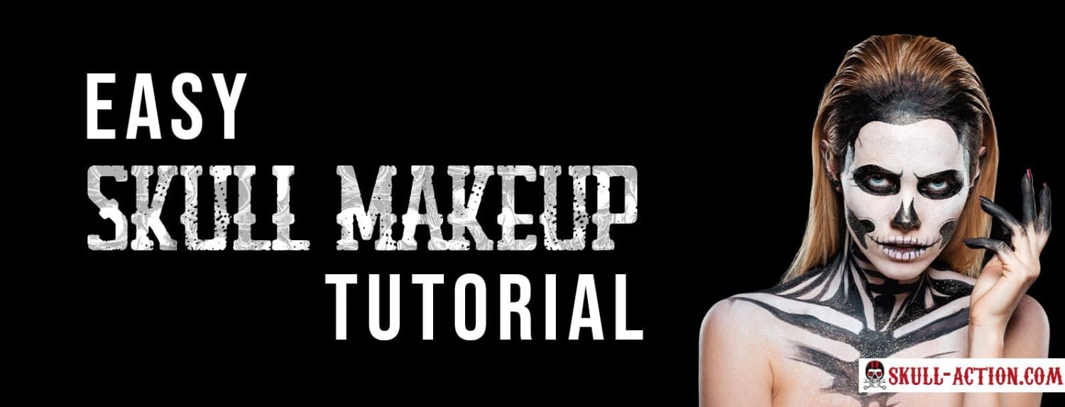 Easy Half Skeleton Makeup Tutorial Easy Half Skeleton Makeup Tutorial