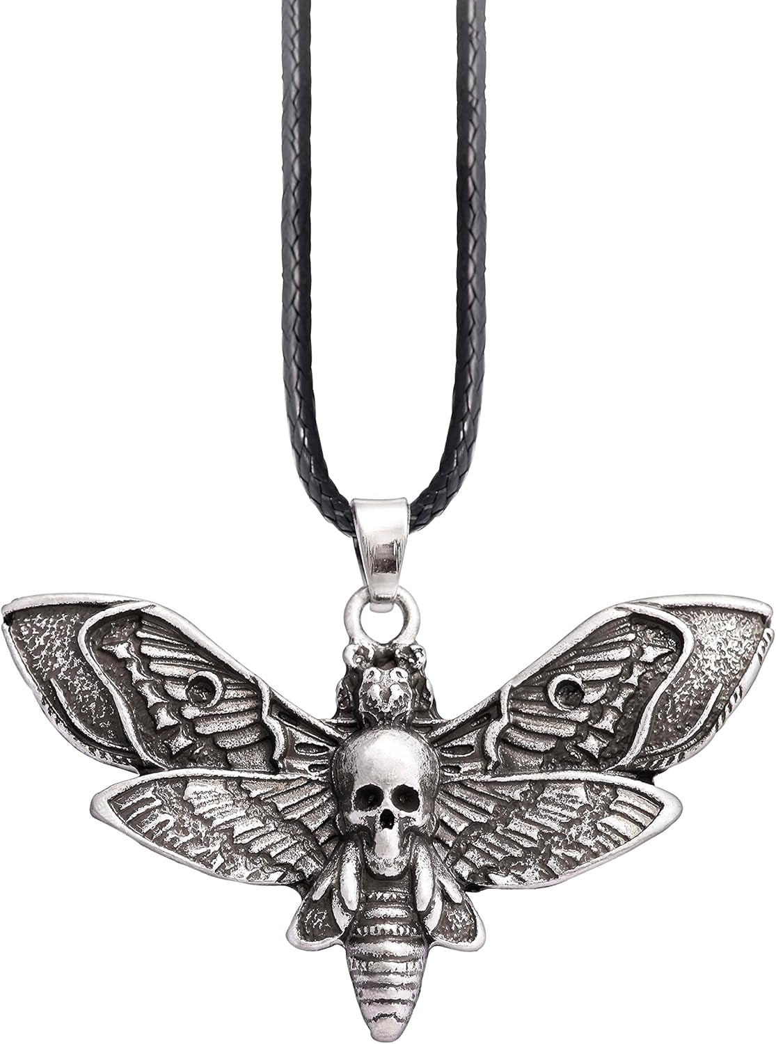 Skull Necklace, Skull Death'S-Head Hawkmoth Pendant, Skull Jewelry Gift for Women Men