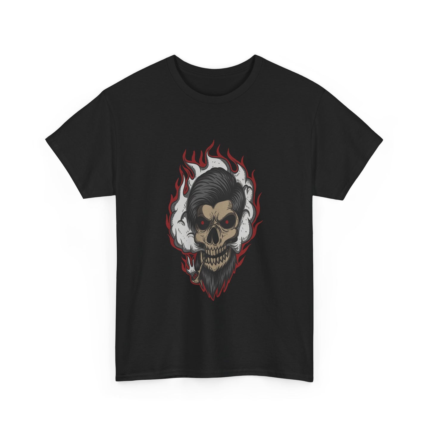 Flaming Skull Rockabilly