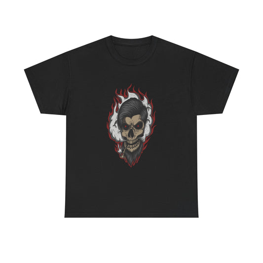 Flaming Skull Rockabilly