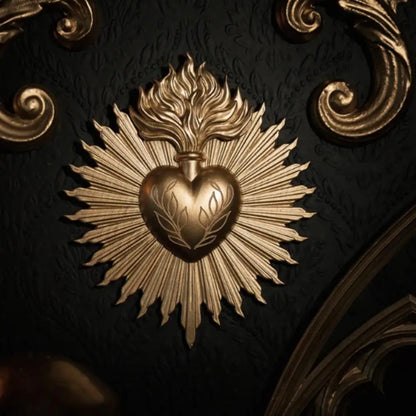 Sacred Heart Gothic Wall Plaque