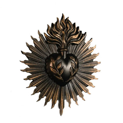 Sacred Heart Gothic Wall Plaque