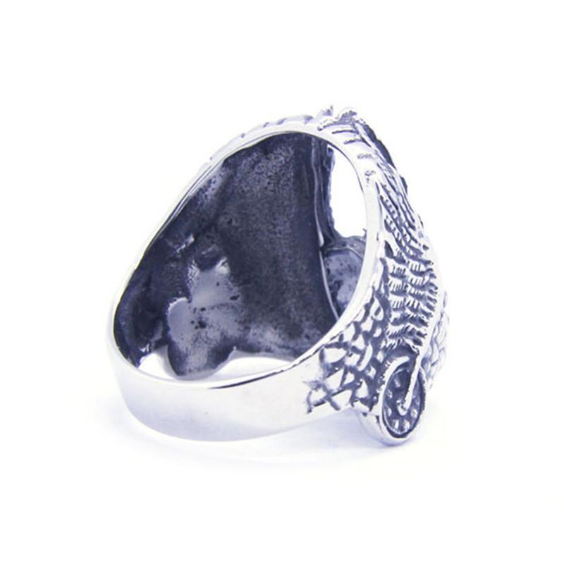 316l Biker Skull Ring | Skull Action