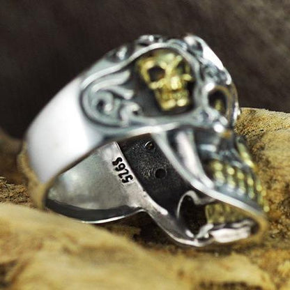 925 Sterling Silver Skull Ring | Skull Action
