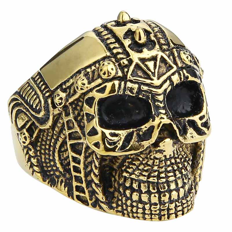 Skull Ring Aztec