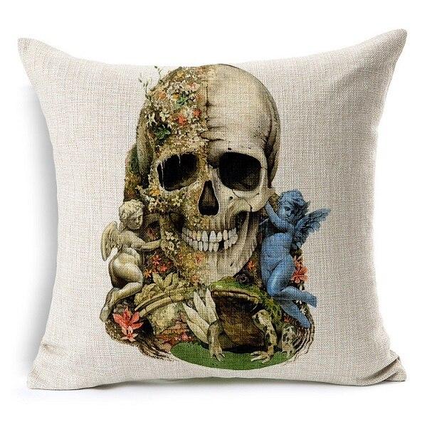 Angel Skull Pillow