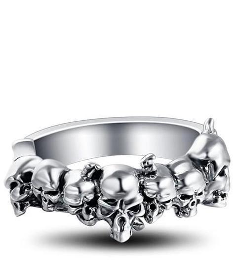 antique skull ring