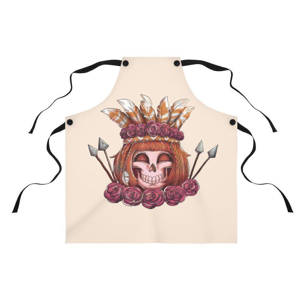 apron-for-teen-skull