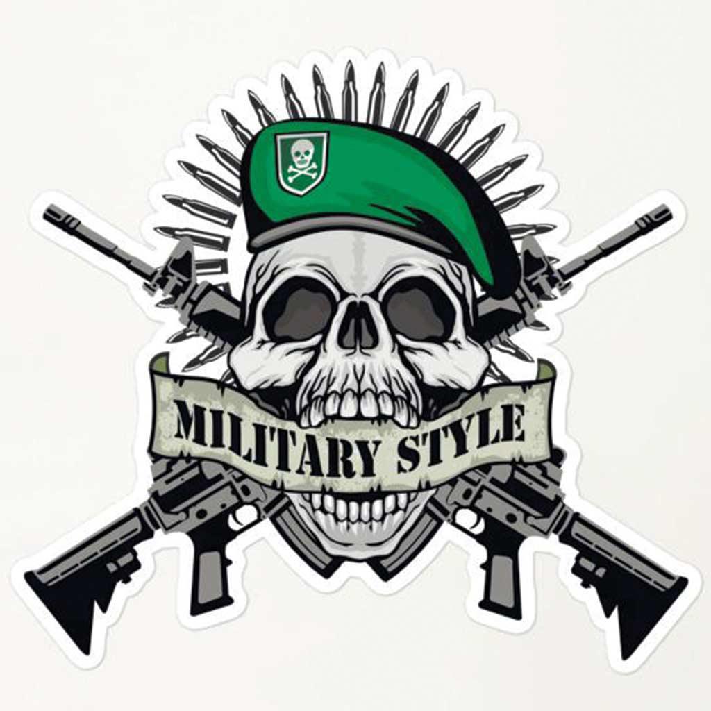 army-skull-stickers