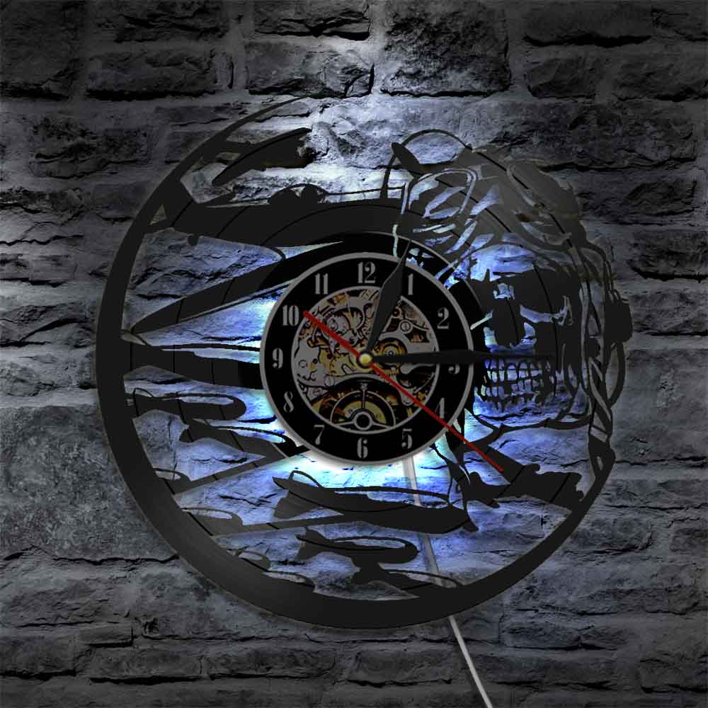 Aviation Themed Wall Clocks | Skull Action