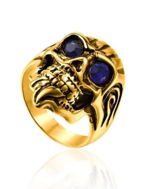 badass skull ring
