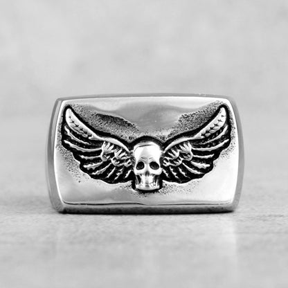 Big Angel Wings Ring | Skull Action
