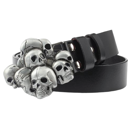 big skull belt buckle