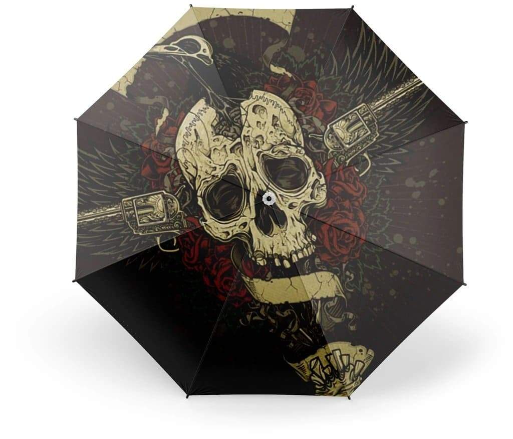 Black Gothic Umbrella | Skull Action