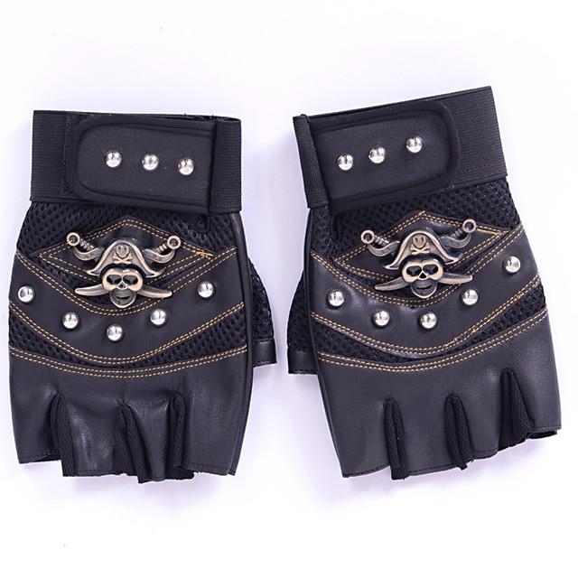 Black Pirate Gloves | Skull Action