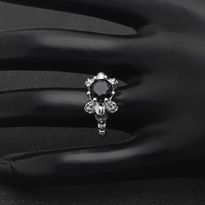 Black Princess Crown Ring | Skull Action