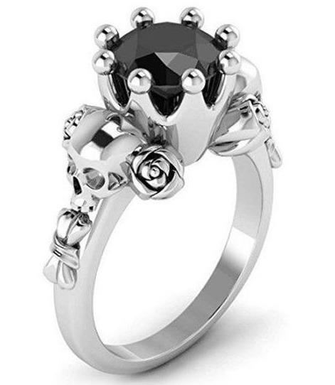 black princess crown ring