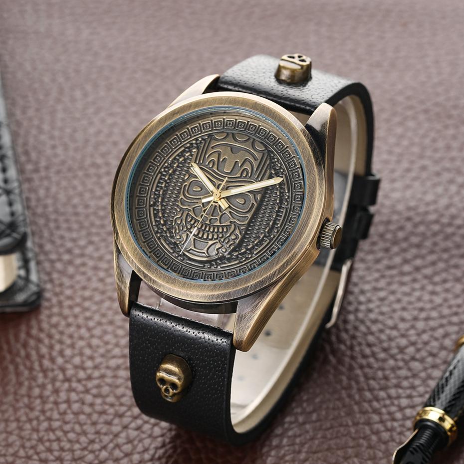 Black Punk Skull Watch | Skull Action