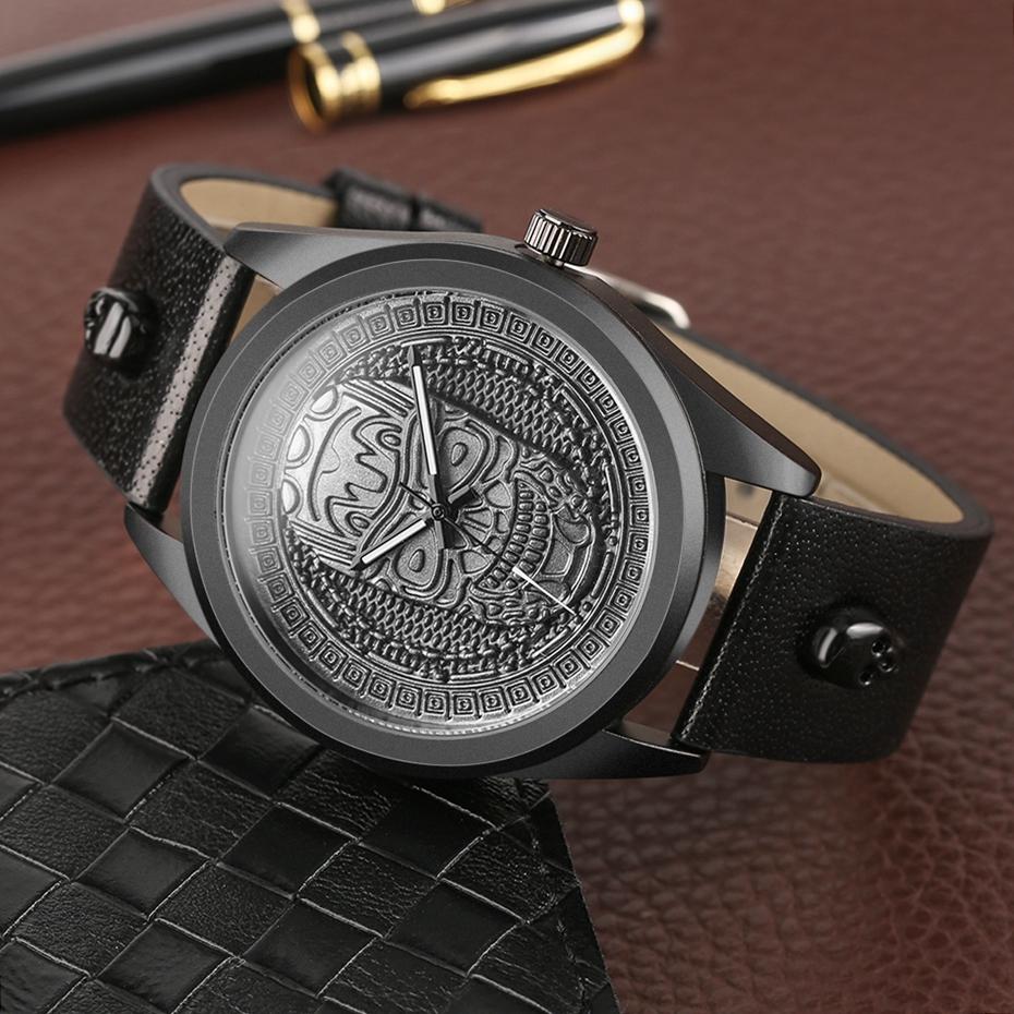 Black Punk Skull Watch | Skull Action