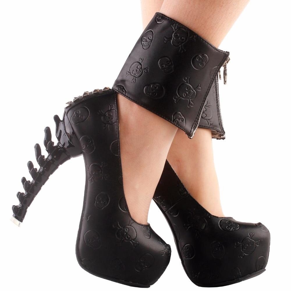 Black Skull Heels | Skull Action