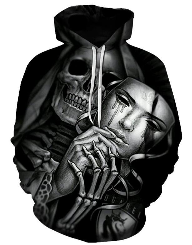 black skull sweatshirt