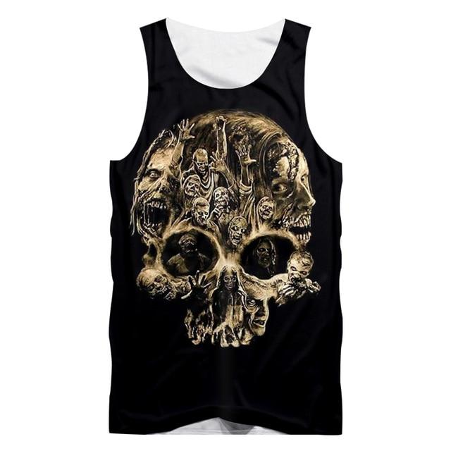 Black Tank Top With Skull