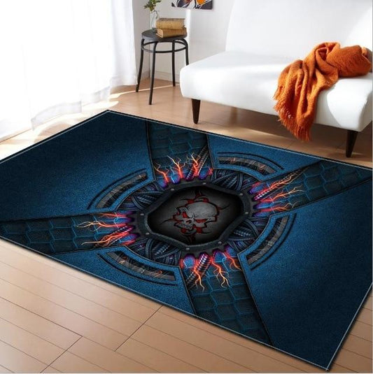 Blue Skull Carpet
