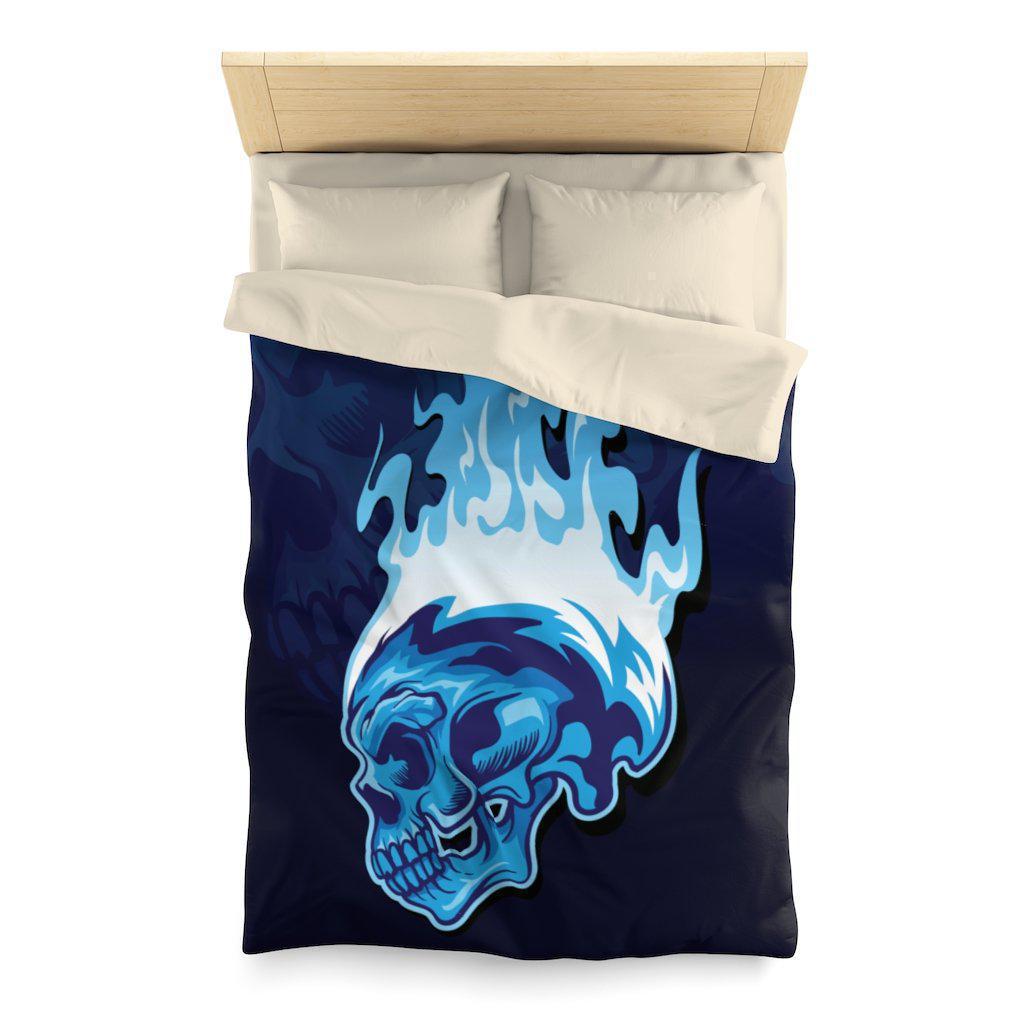 blue-skull-comforter-set-design