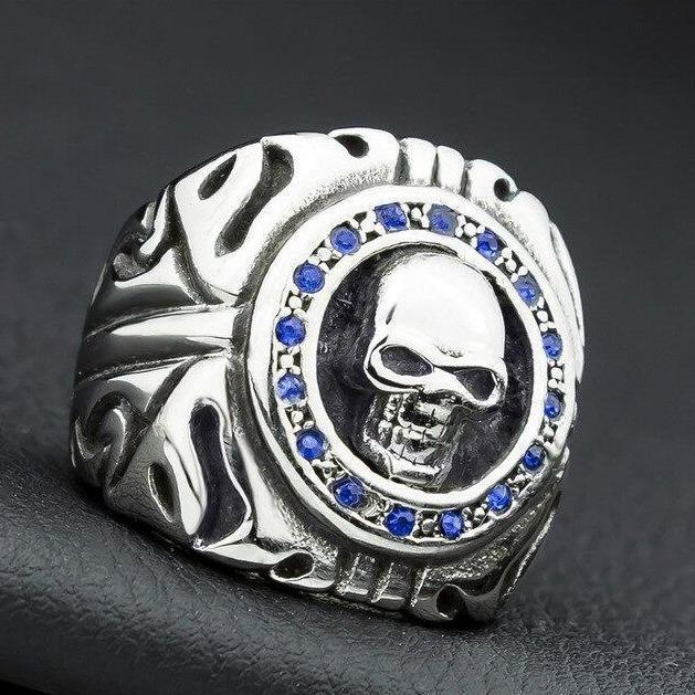 Blue Skull Ring | Skull Action