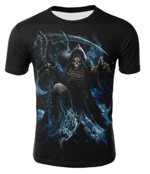 Blue Skull Shirt