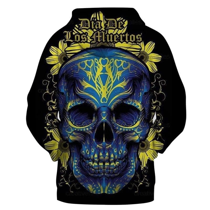 Blue Skull Sweatshirt | Skull Action