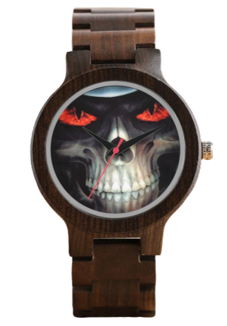 Brown Skeleton Watch