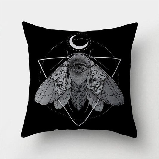 Butterfly Skull Pillow