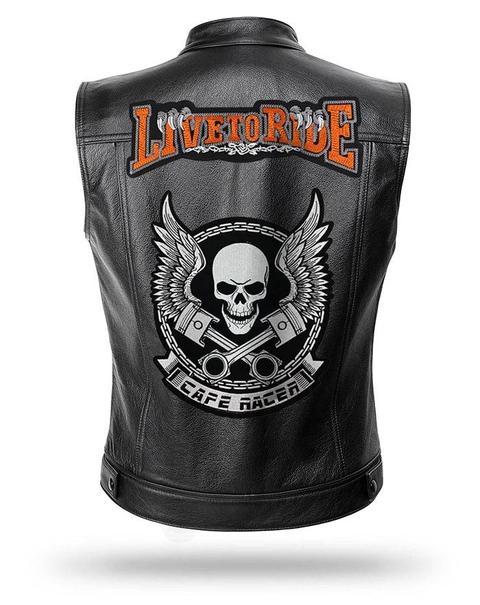 Cafe Racer Bike Jacket | Skull Action