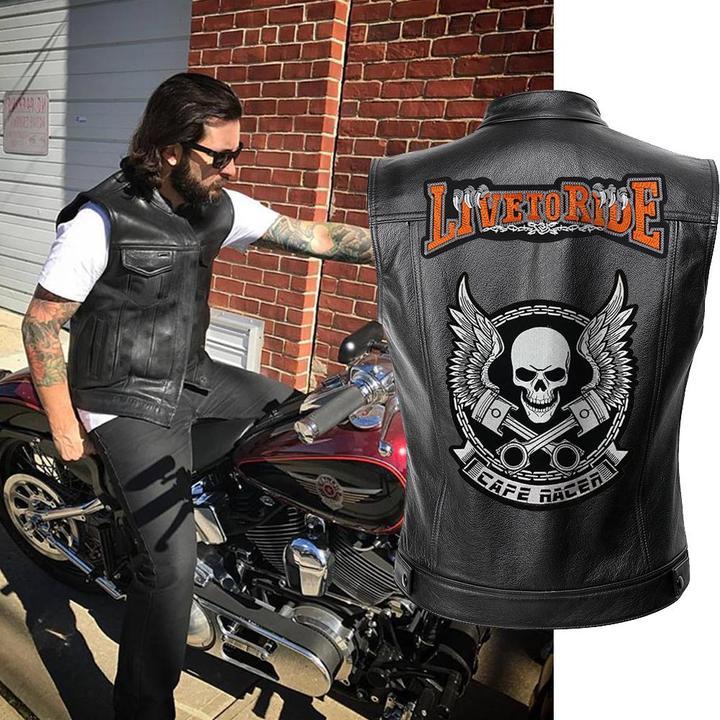 Cafe Racer Bike Jacket | Skull Action