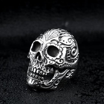 Calavera Sugar Skull Ring | Skull Action