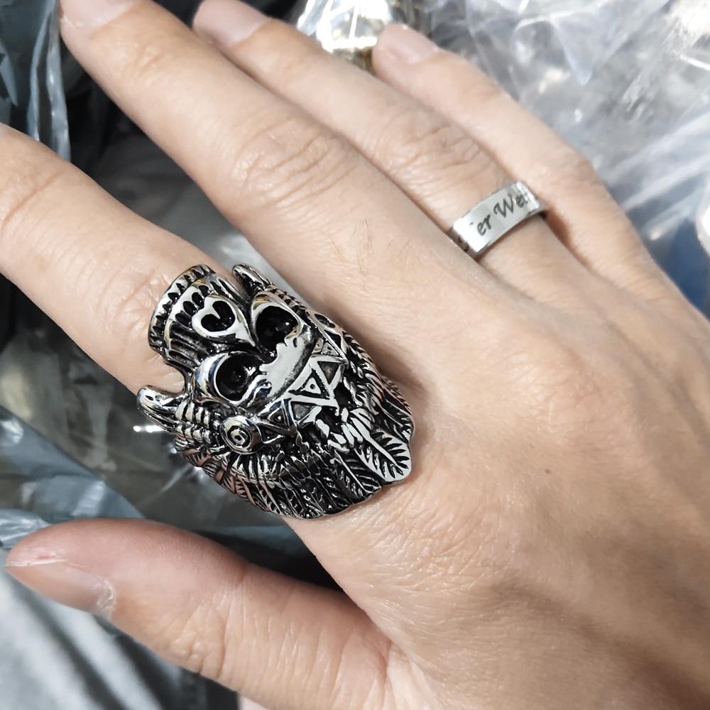 Chief Indian Skull Ring | Skull Action