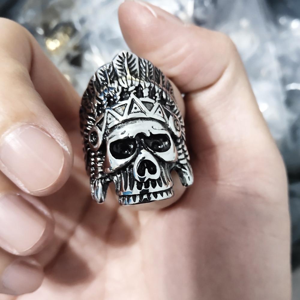 Chief Indian Skull Ring | Skull Action