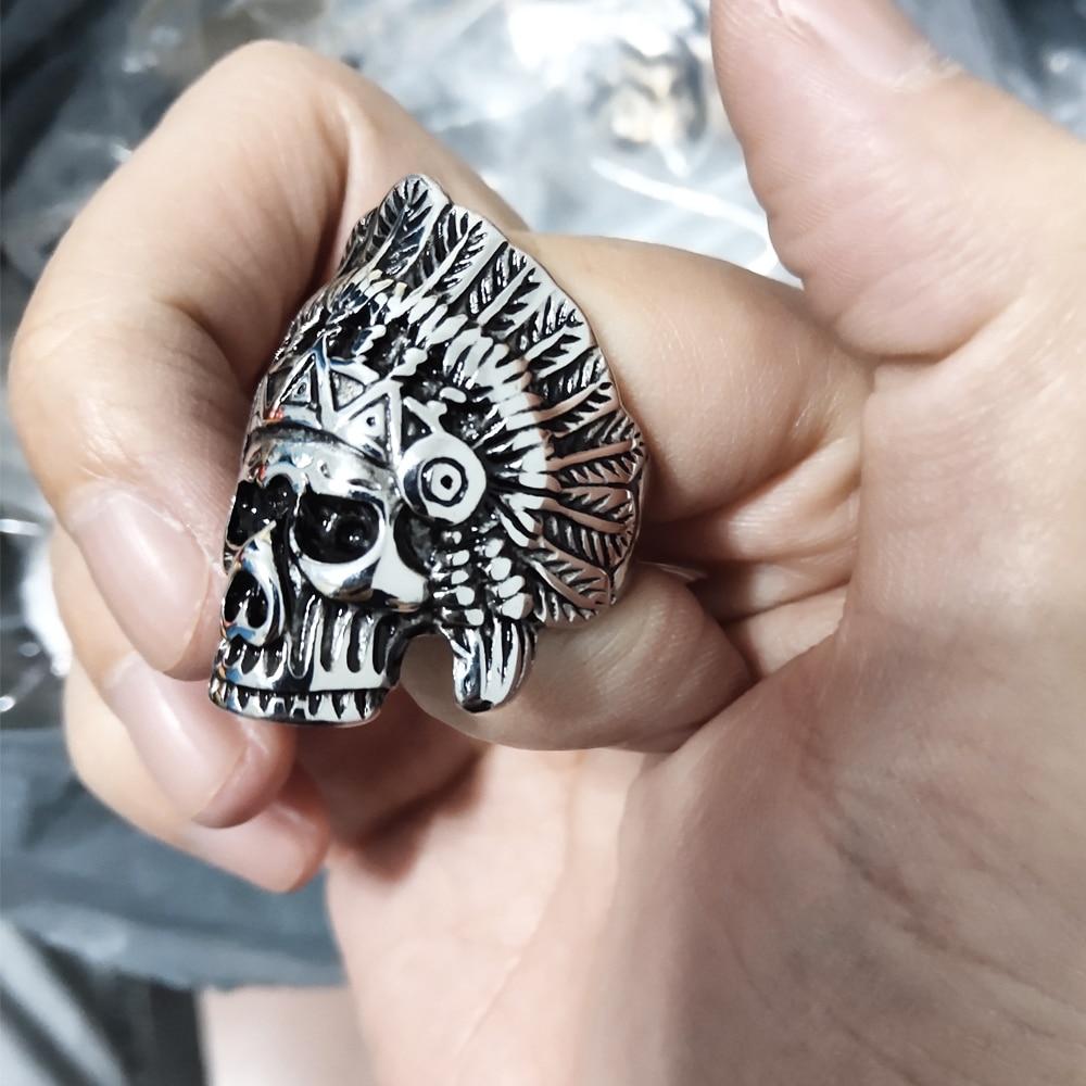 Chief Indian Skull Ring | Skull Action