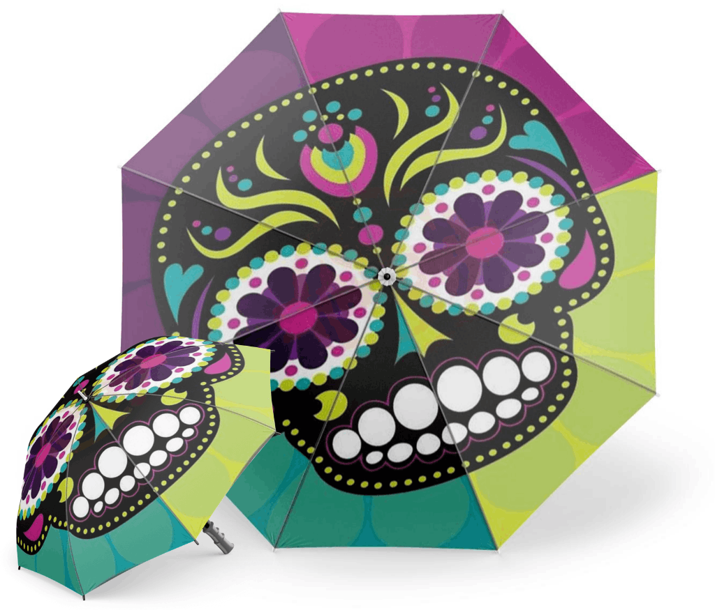Colorful Skeleton Umbrella