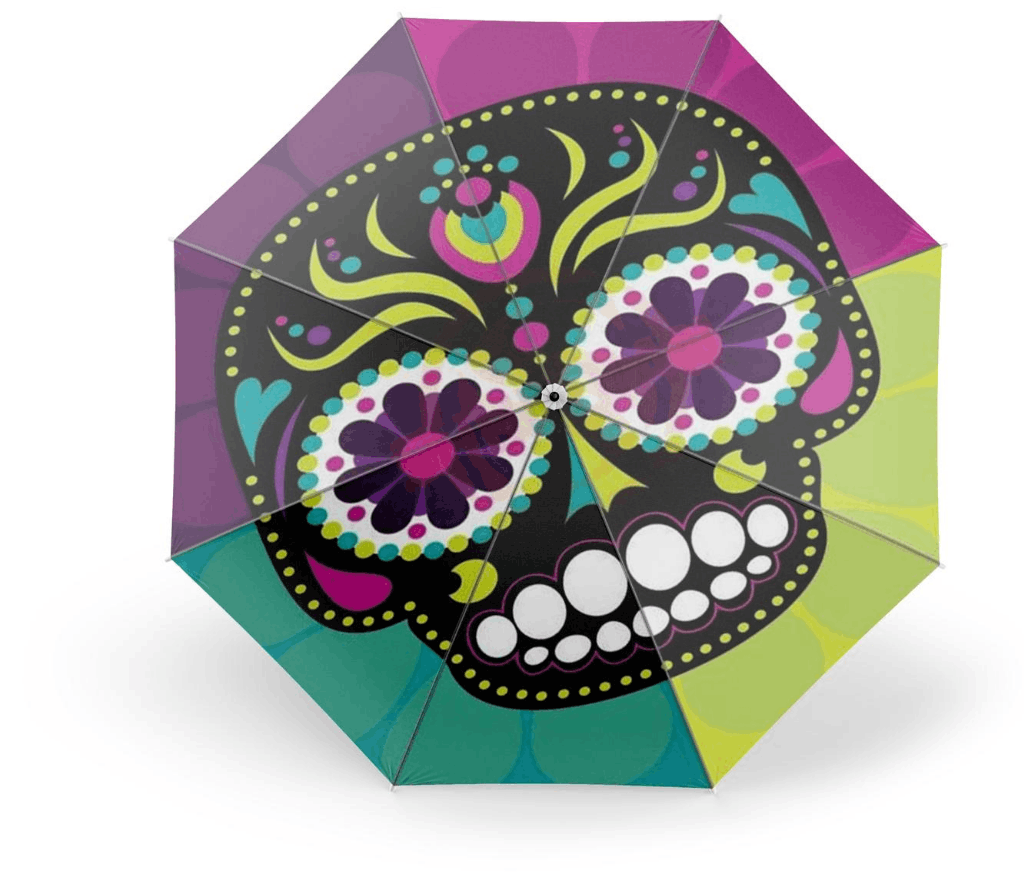 Colorful Skeleton Umbrella | Skull Action