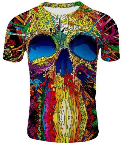 Colorful Skull Tee Shirt