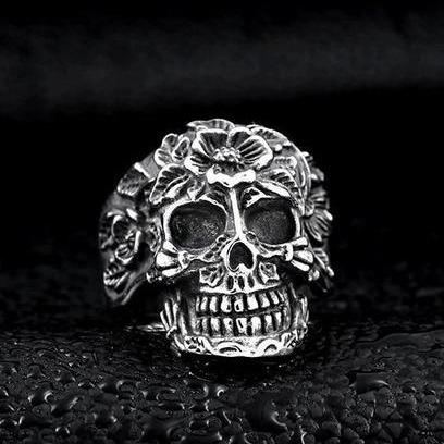 Coral Skull Ring | Skull Action