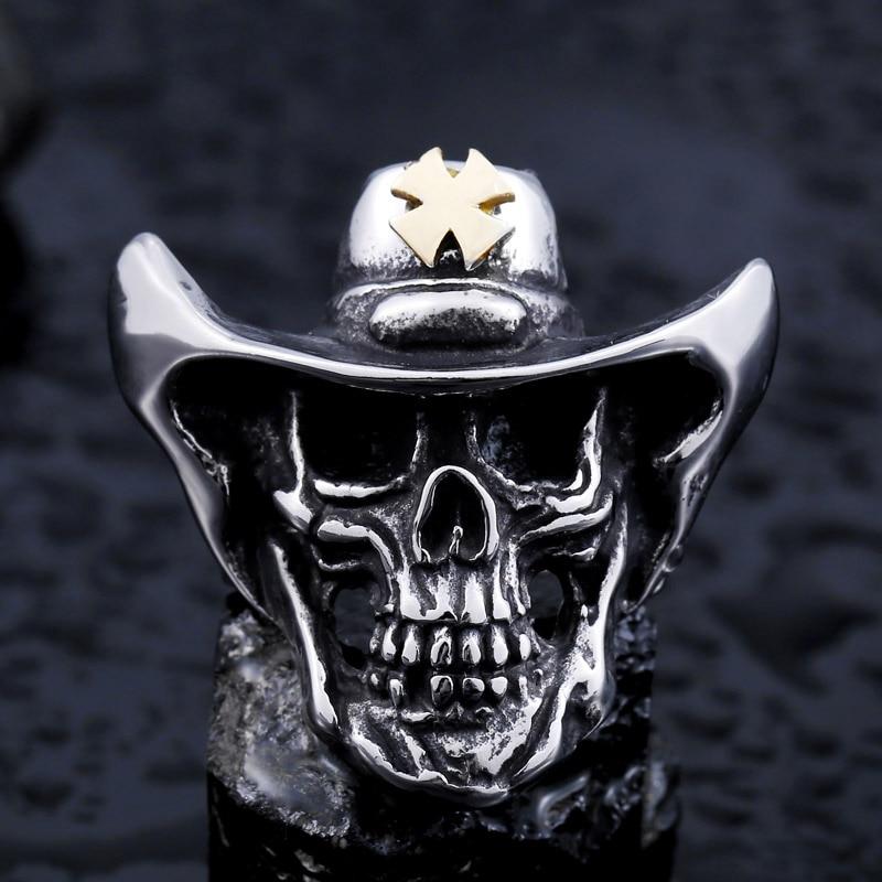 Cowboy Skull Ring | Skull Action