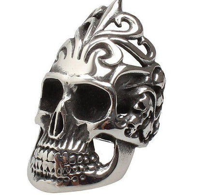crown skull ring