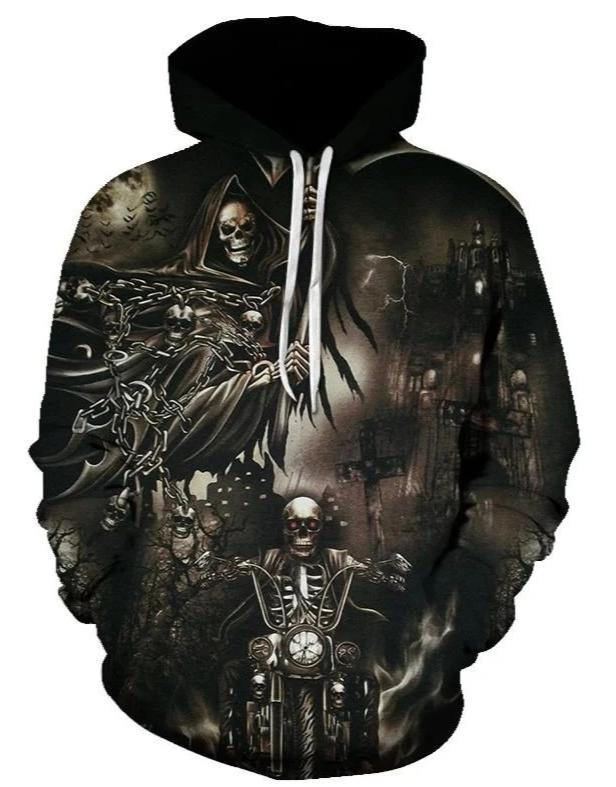 dark skull sweatshirt