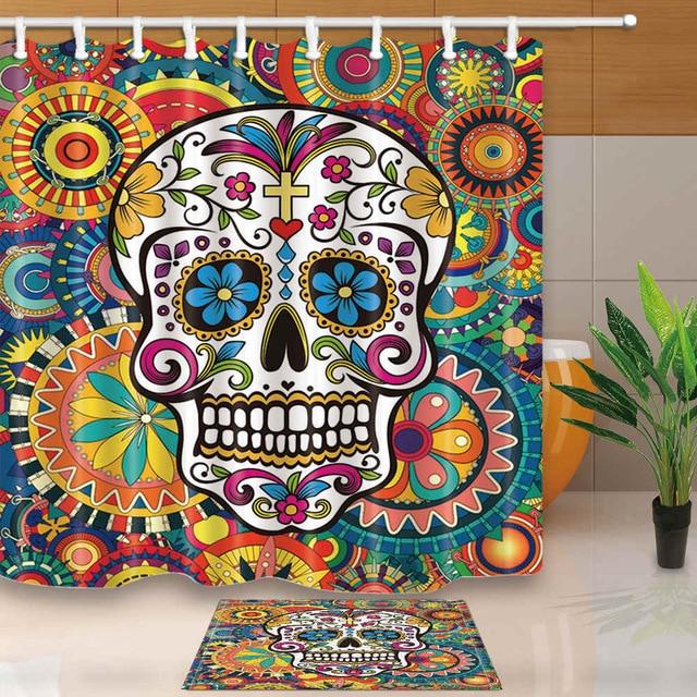 Day Of Dead Shower Curtain