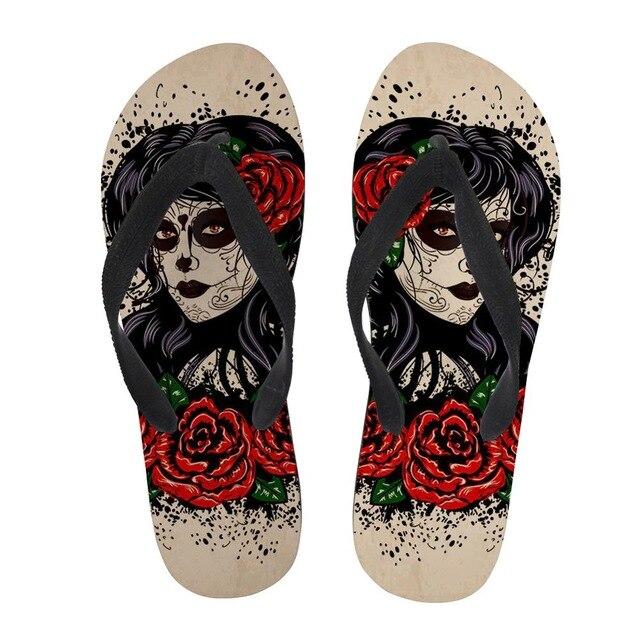 Day Of The Dead Flip Flop