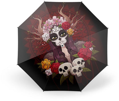Day Of The Dead Umbrella | Skull Action