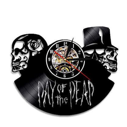 day of the dead wall clock